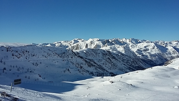 Vue sur le ct italien depuis le col de la lombarde