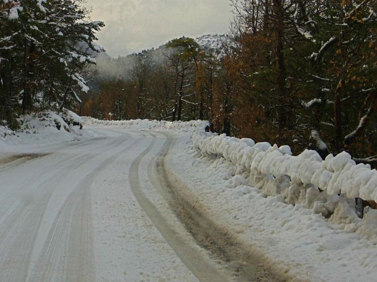 route de l'audibergue fin novembre 2008