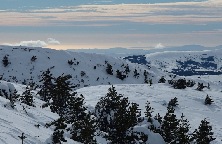 Piste de la promenade grolires les neiges 6 fvrier 2014