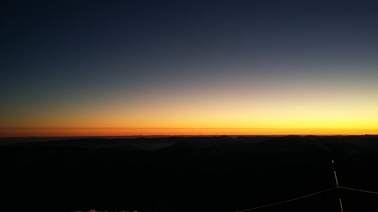 Couch de soleil le 1 janvier en haut de la Cime de Sistron (saison 2016-2017)