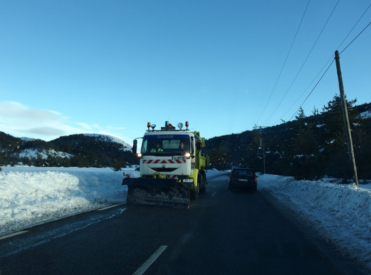 chasse neige plateau de thorenc 06 fvrier 2014