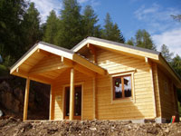 chalet gites communaux en construction