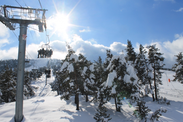 greolieres avec un enneigement reccord cet hiver