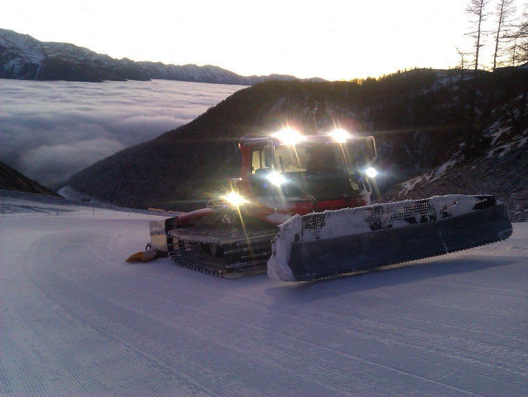 Mer de nuage sur Auron le 27/12/12