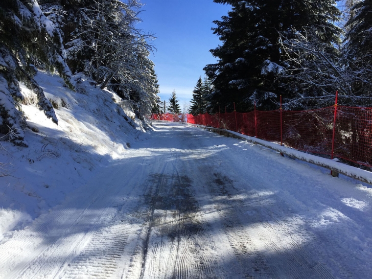 la piste verte, route de l'authion 18 janvier 2015