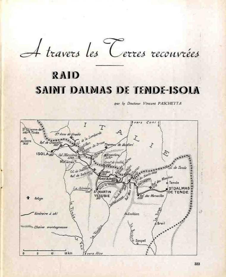 1949 - Raid St Dalmas de Tende  Isola.